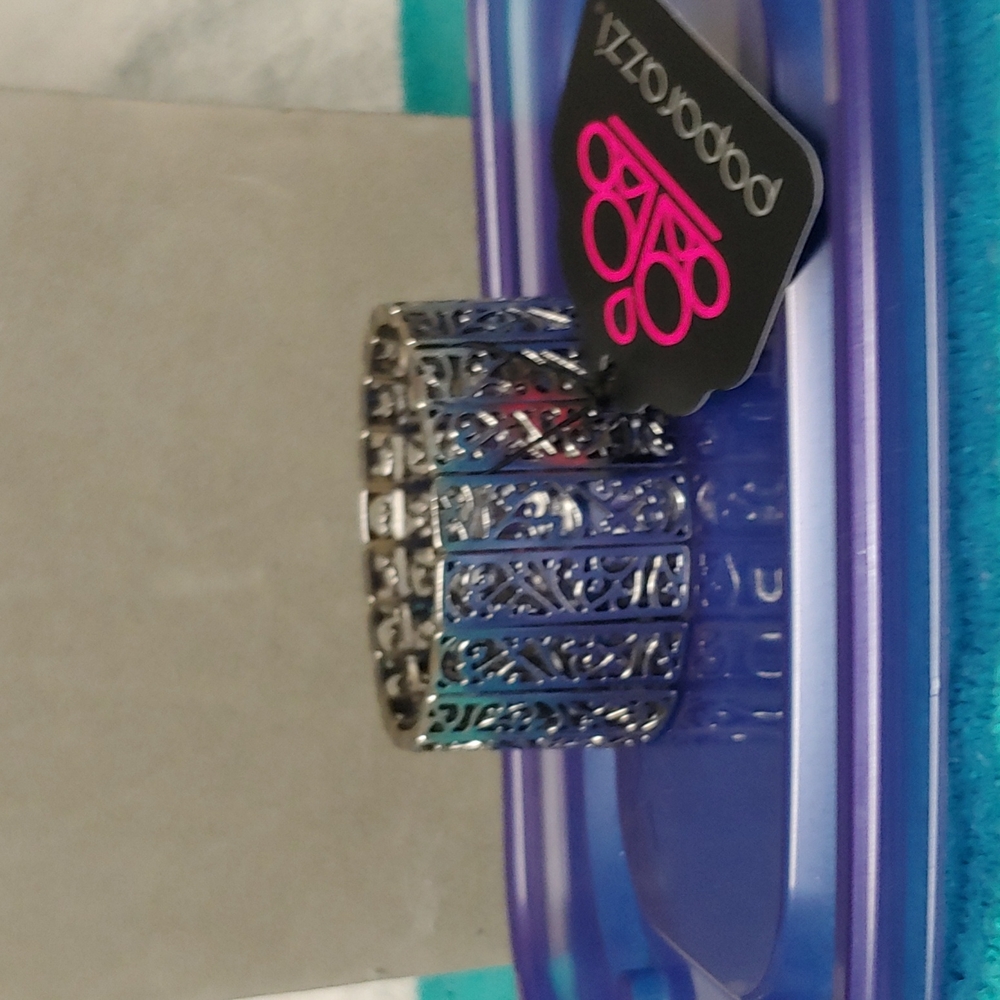 Paparazzi Silver textured cuff  bracelet